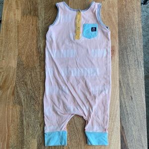 RAGS Tank Henley Capri Romper 2T